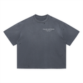[Blue] The Sovereign S-02 distressed t-shirt, back