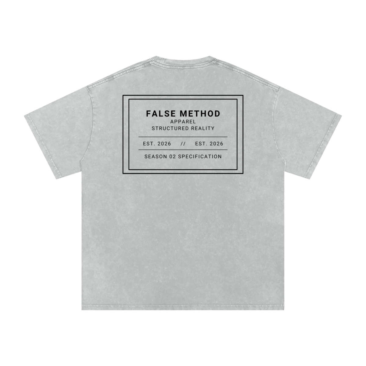[Light Gray] Founders Club snow washed t-shirt, back