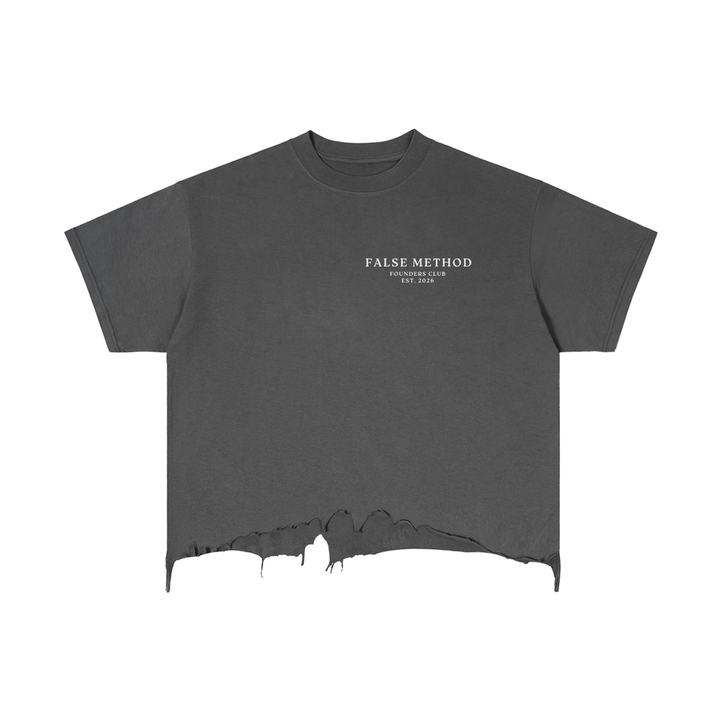 [Gray] Midnight Vigil distressed t-shirt, front