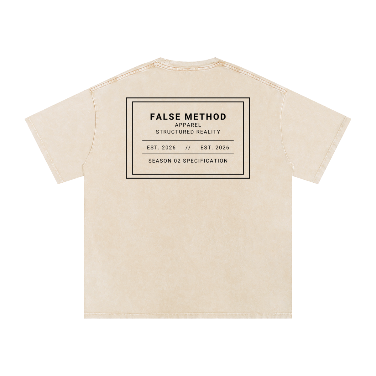 [Apricot] Founders Club snow washed t-shirt, back