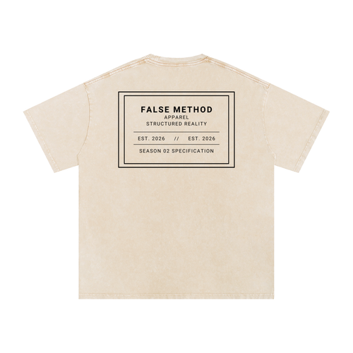 [Apricot] Founders Club snow washed t-shirt, back
